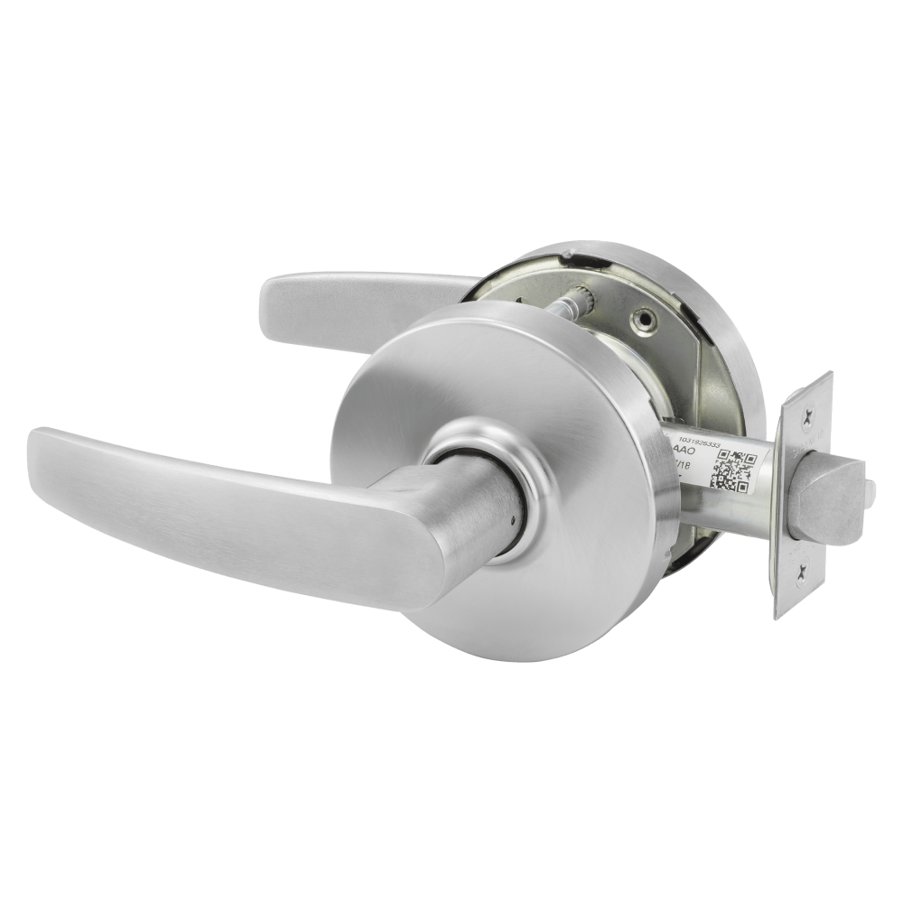 SARGENT 10X-Line Bored Lever Lock, Grade 1, Satin Chrome, Non-Keyed