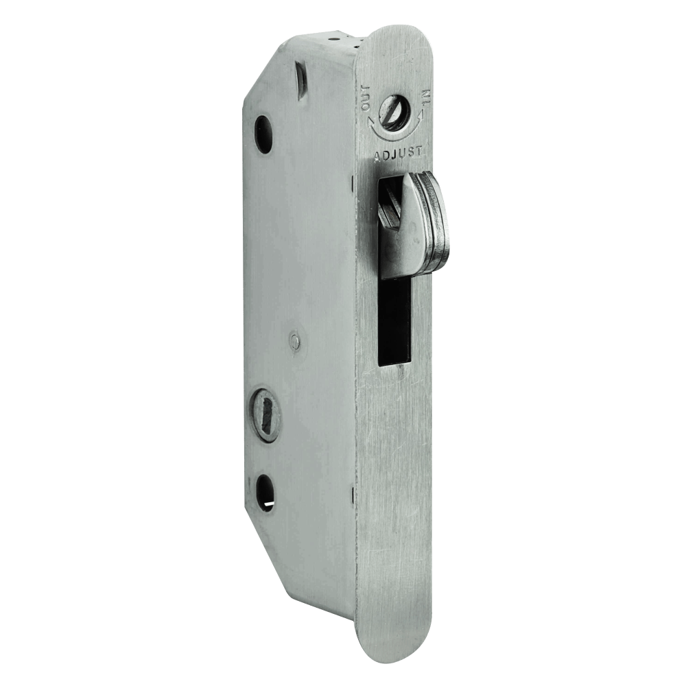 HANCHETT ENTRY SYSTEMS (ADAMS RITE) Wood Door Standard Deadlock, Satin Stainless Steel