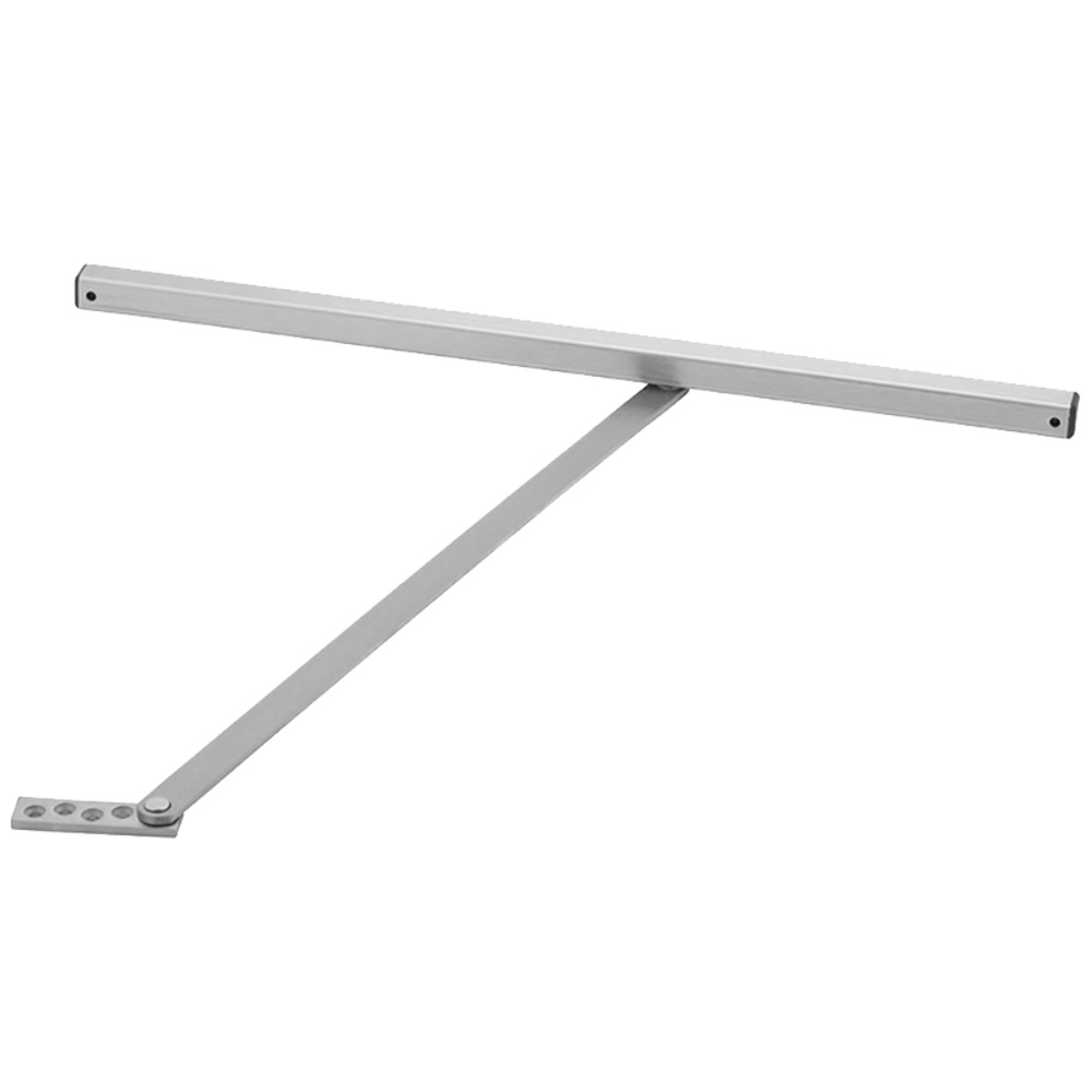 GLYNN JOHNSON VON DUPRIN Medium Duty Surface Overhead Friction Hold Open Size 5 Satin Stainless Steel Non-Handed