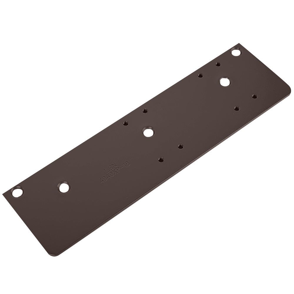 LCN 4040XPT Drop Plate, Narrow Top Rail or Flush Ceiling, Dark Bronze