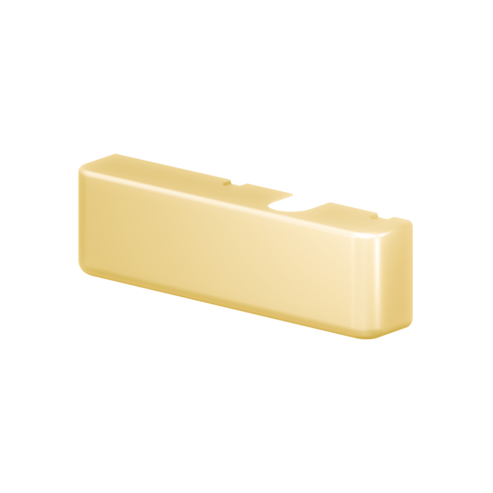 LCN 4010 Series Grade 1 Metal Cover Right Handed Bright Brass Plated Clear Coated Finish