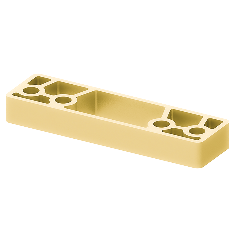 LCN 4040XP Series Spacer, Bright Brass Finish