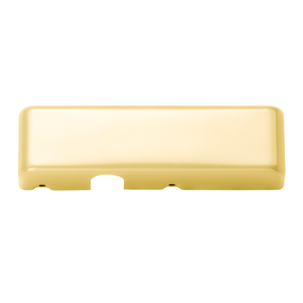 LCN 4040XP Series Metal Cover Bright Brass Finish Left-Handed