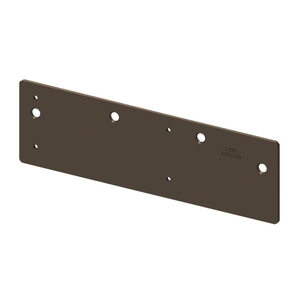LCN 4050A Series Grade 1 Drop Plate, Dark Bronze Finish