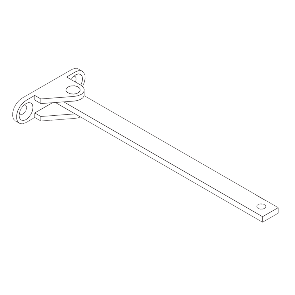 LCN 4820 Series Aluminum Long Rod and Shoe