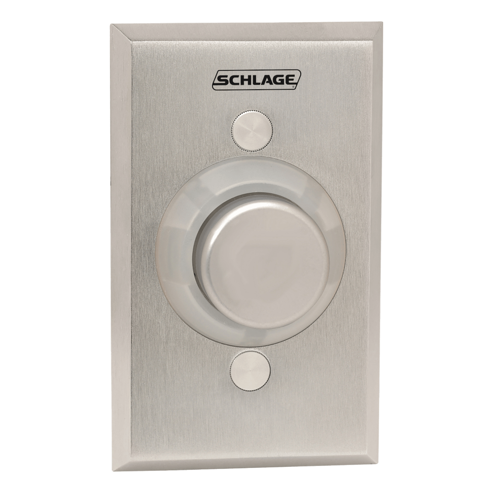 Schlage Electronics 620/631 Series: Aluminum Single Gang Pushbutton for Commercial Door Access