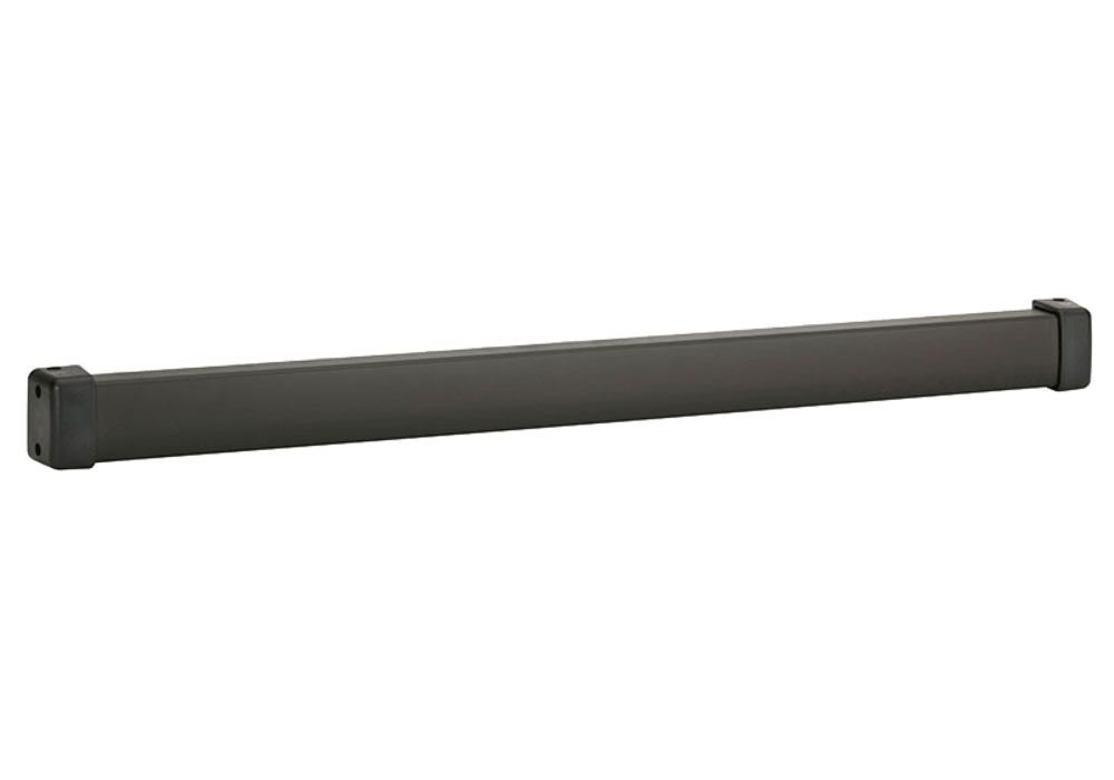 SECURITY DOOR CONTROLS Exit Pushbar with Mechanical Switch, PT-2U Power Transfer Loop, SPDT Contacts, Black Anodized Aluminum