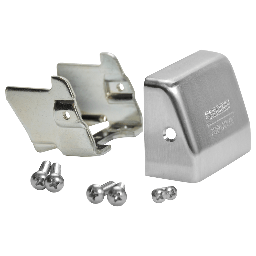SARGENT MFG. CO Standard Metal End Cap Kit for 80 Series Devices in Satin Stainless Steel