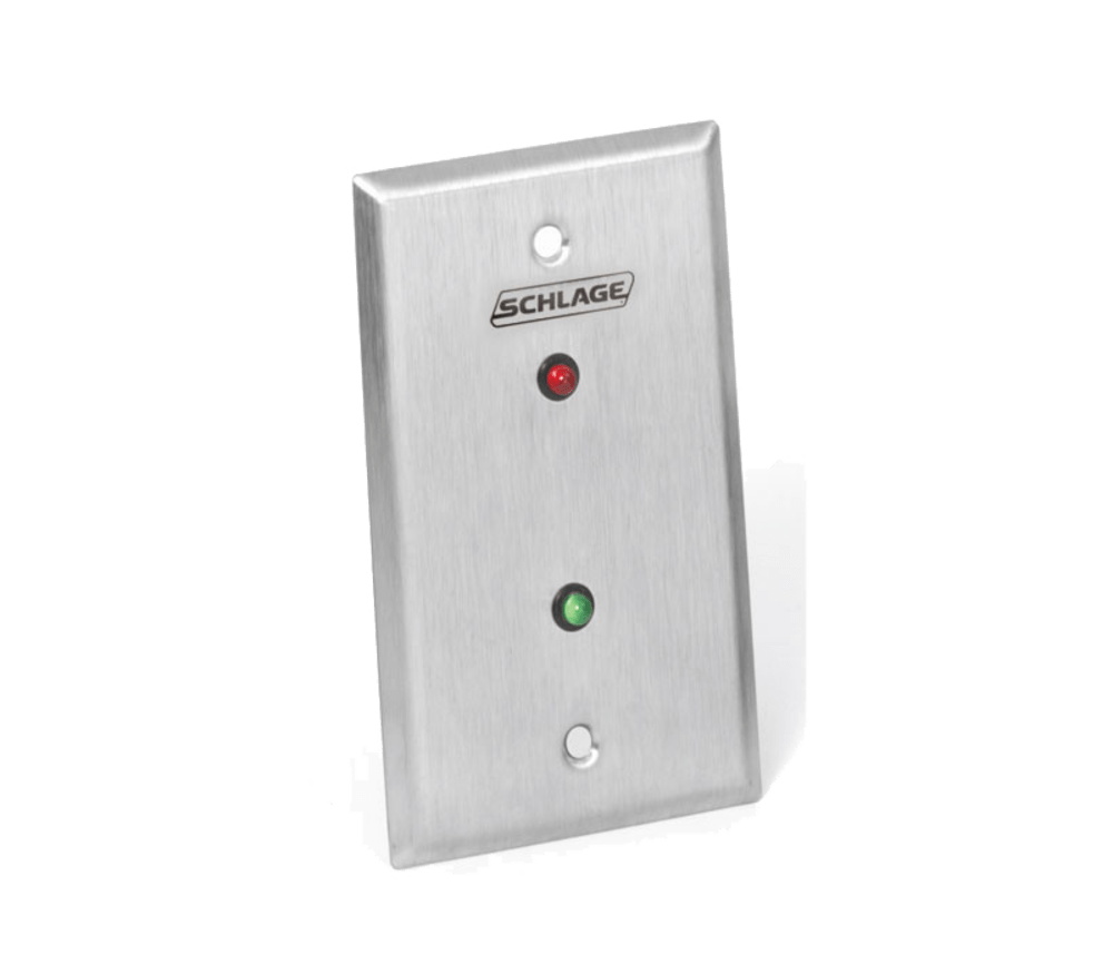 Schlage Electronics 800 Series LED Single Gang Plate - Green
