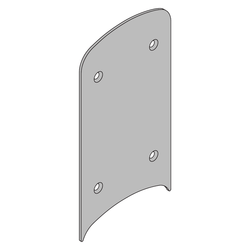 Schlage Electronics AD/CO Series Decorative Plate Satin Chrome Finish