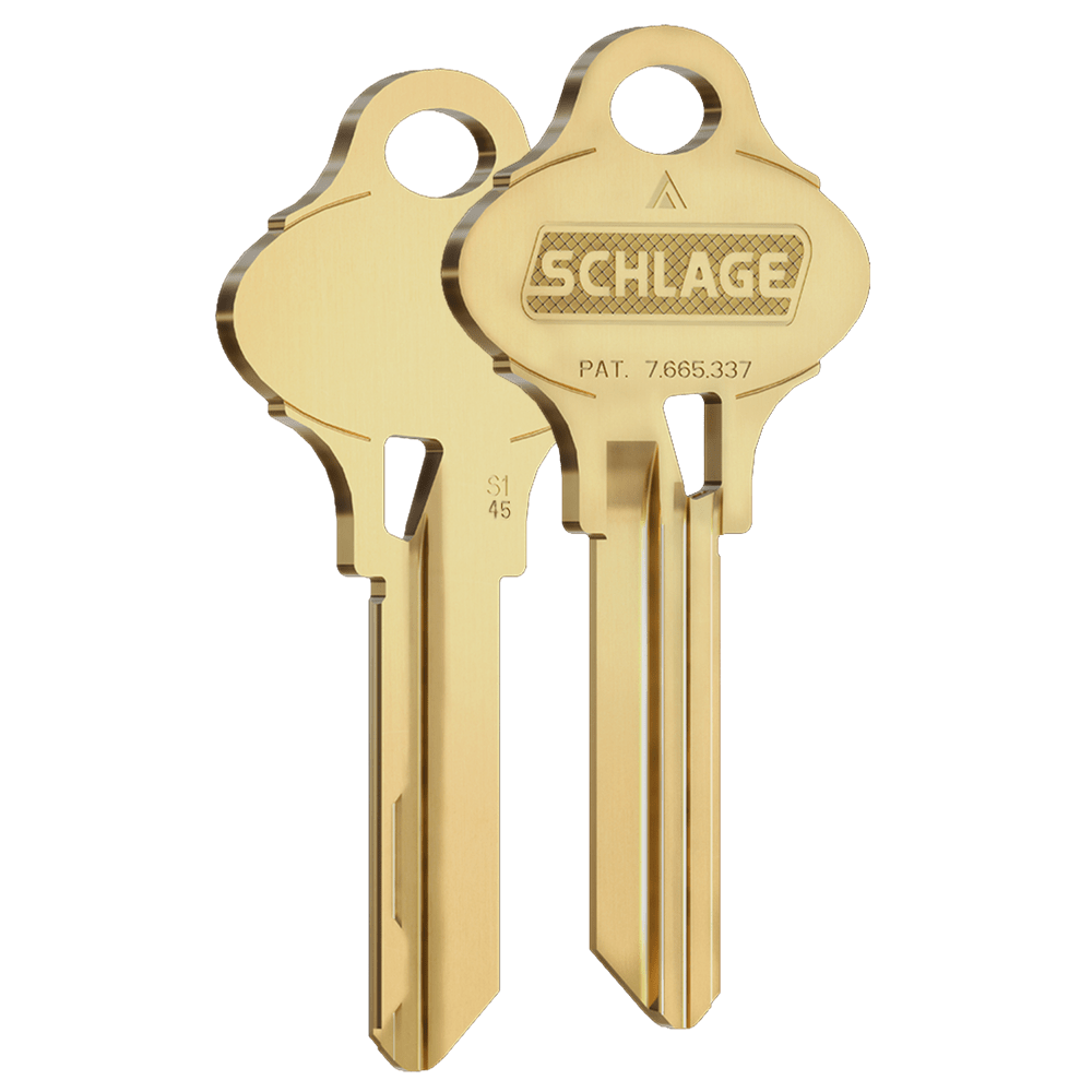 Schlage S145 Embossed Key Blank for Commercial Security Applications