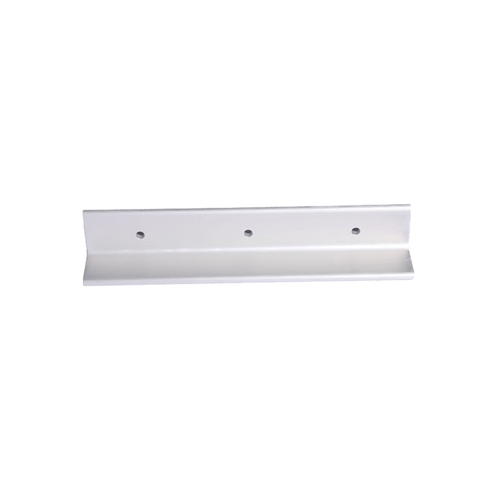 HANCHETT ENTRY SYSTEMS Securitron Header Extension Bracket Satin Aluminum Clear Anodized 3x3x8