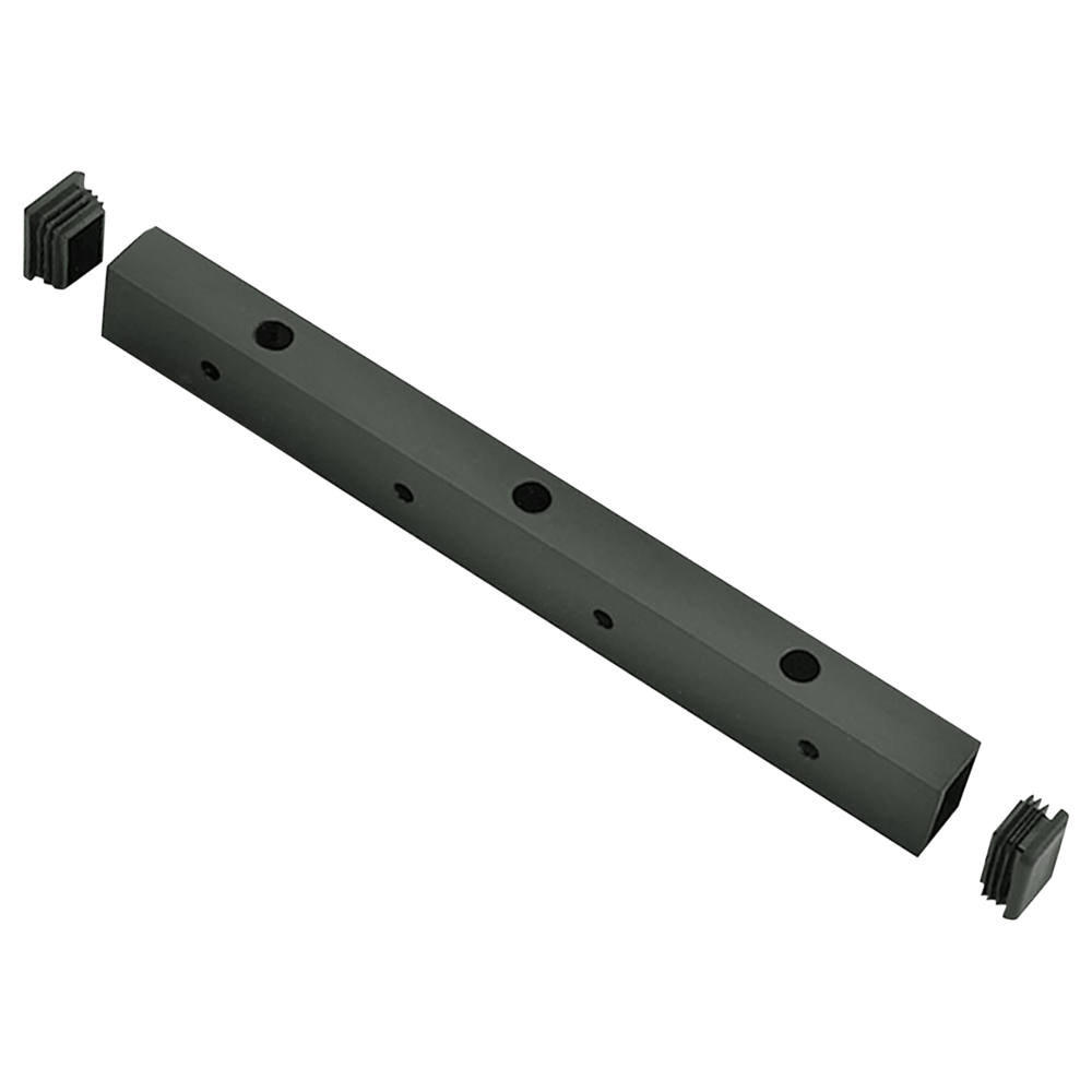 HANCHETT ENTRY SYSTEMS SECURITRON Universal Header Bracket, Black Anodized Aluminum