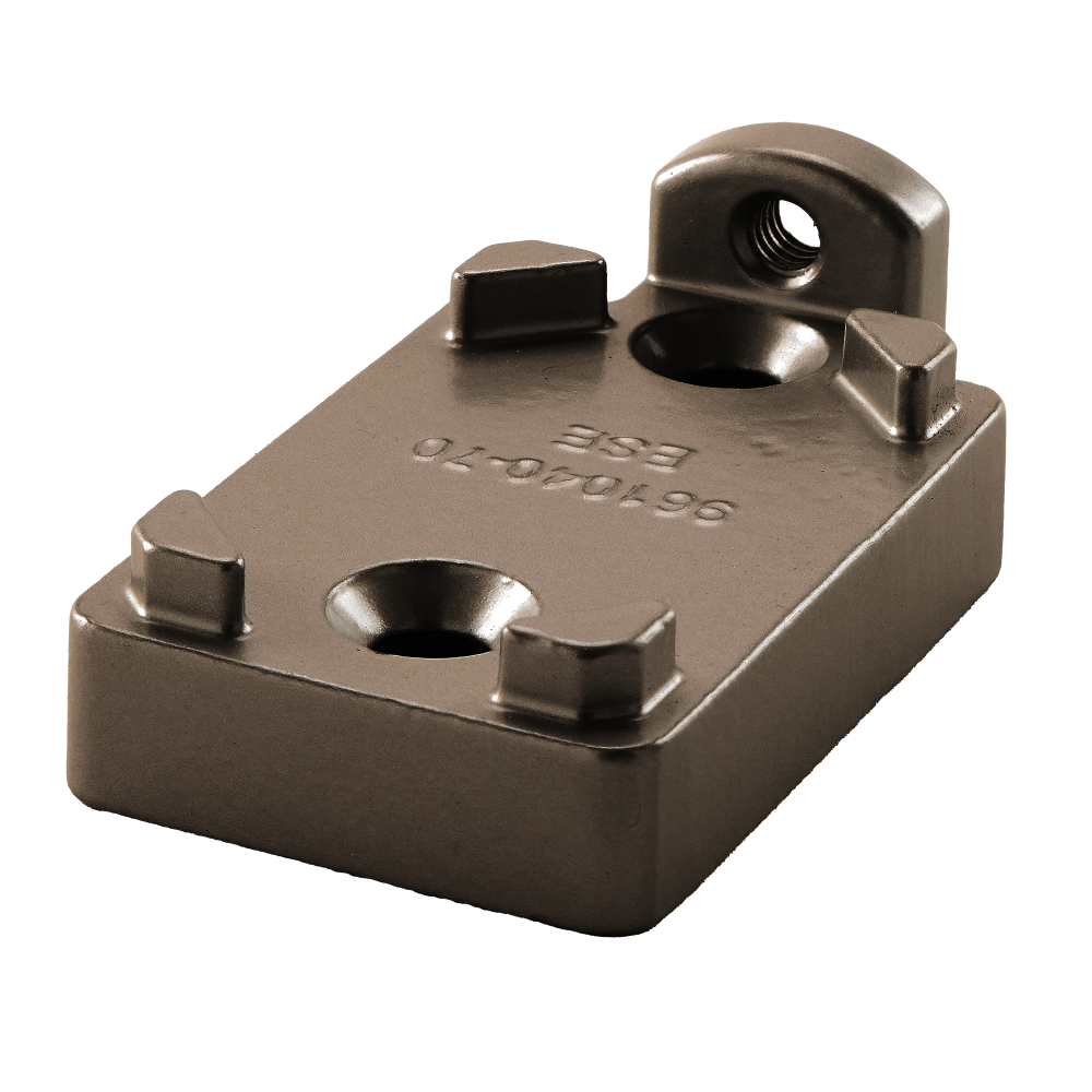 VON DUPRIN INC Dark Bronze Mullion Bottom Fitting, Grade 1 Series