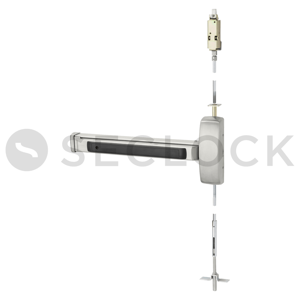 AD8610E LHR 32D Sargent Concealed Vertical Rod Exit Devices SECLOCK