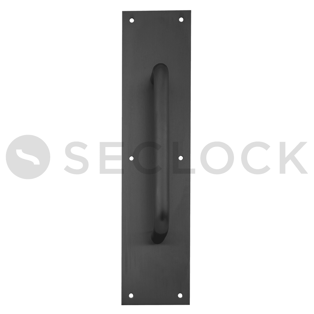 83028 BLK 4X16 Ives Door Pulls, Push and Pull Plates SECLOCK