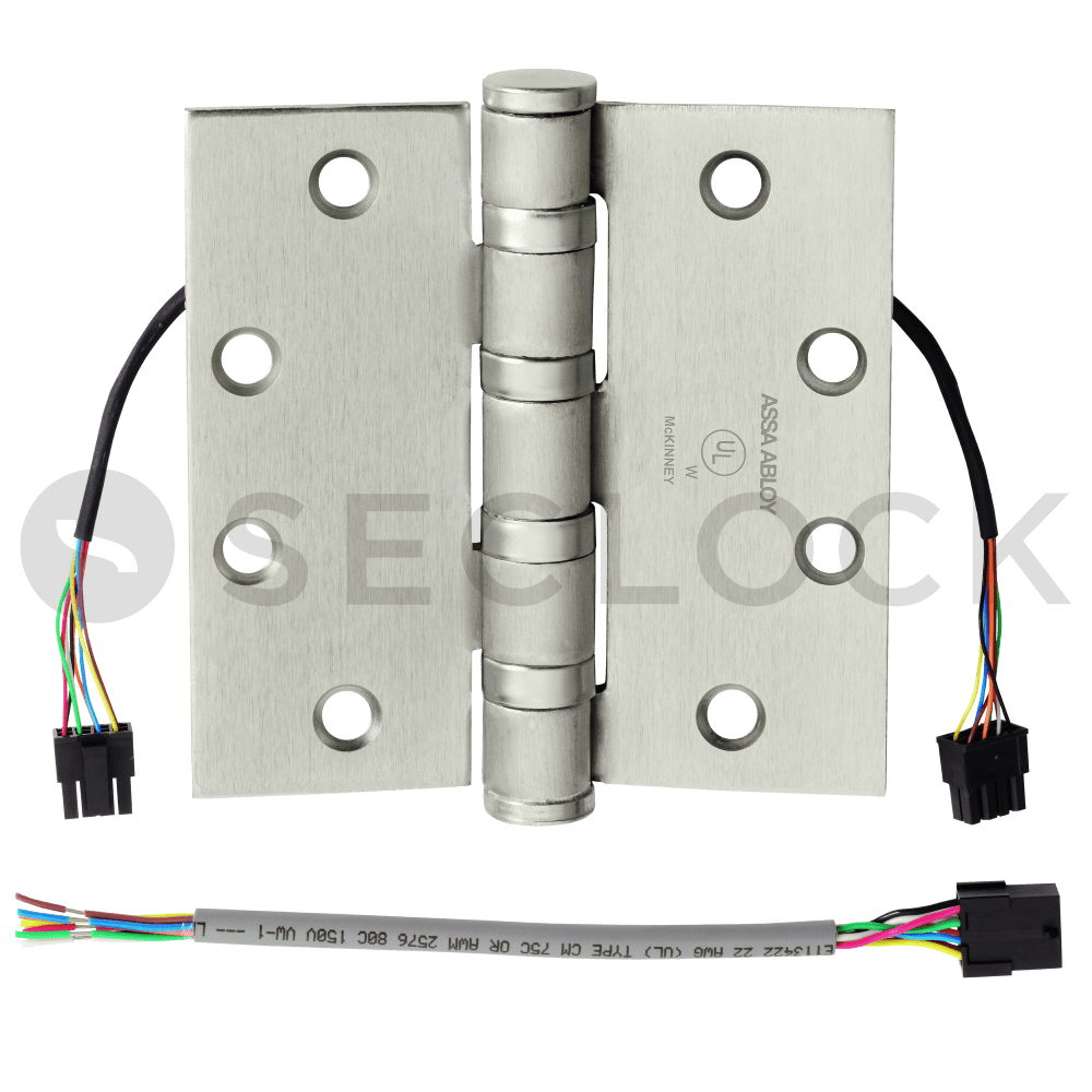 T4A3386 41/2X41/2 32D QC8 McKinney Electrified Hinges SECLOCK