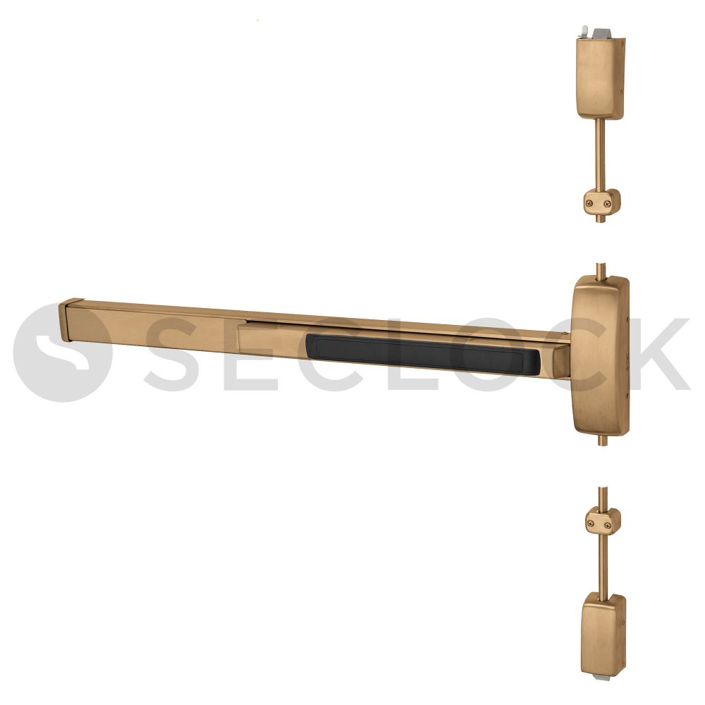 128713G LHR 10 Sargent Surface Vertical Rod Exit Devices SECLOCK