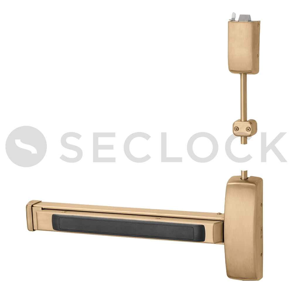 4356NB8710E LHR 10 Sargent Surface Vertical Rod Exit Devices SECLOCK