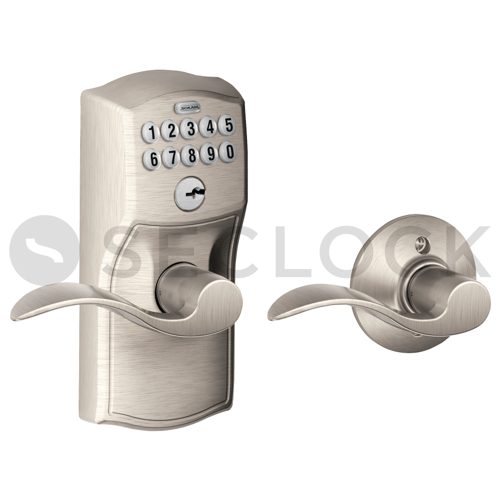 FE575 CAM619ACC KD Schlage Residential Cylindrical Locks with Keypad